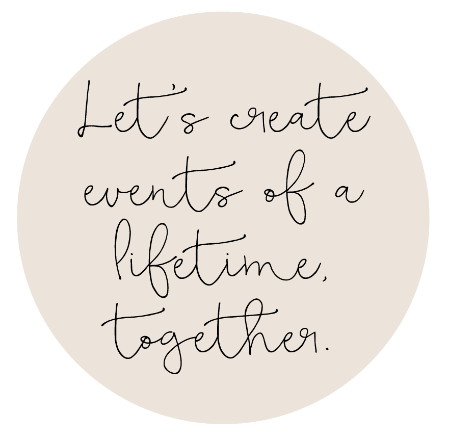 Let’s create events of a lifetime, together.